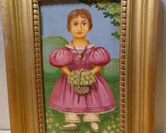 Cannarozzi Folk Art Oil Painting