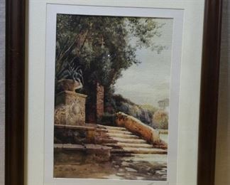 Stairway with Planters & Trees