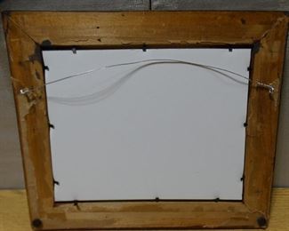 Boats & People, Unsigned Pastel on Board