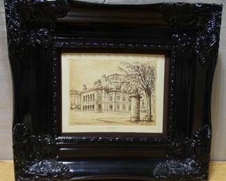 Staatsoper Opera House Etching