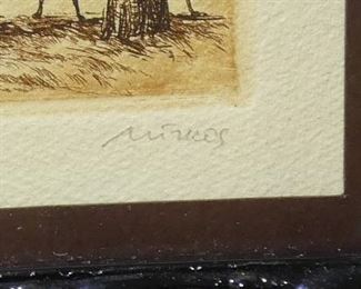 Staatsoper Opera House Etching