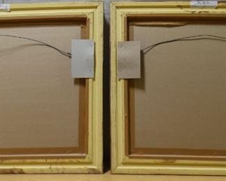 2 Still Life's with Copper Flower Pots