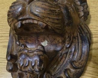 Lions Head Wall Hanging