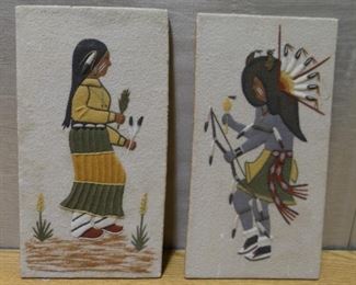 2 Navajo Sand Paintings