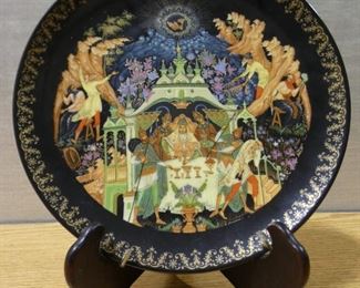 Gods & Goddess Scene on Plate Intricate w/ Hanger