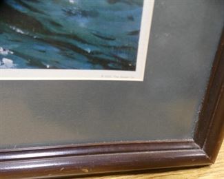 Aircraft King Fisher Landing in the Water Print