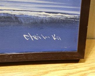 Asian Style Mountains and Waterfall