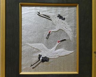 Birds on Fabric - Beaded