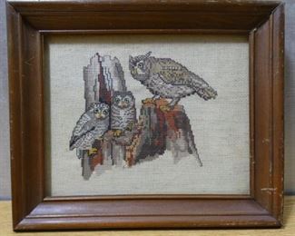 "Owls" Cross Stitch