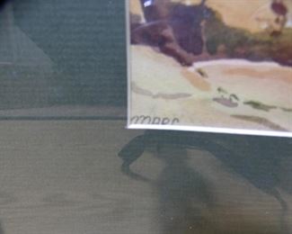 Bridge Over River - Watercolor