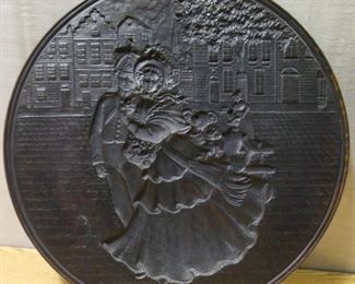 Soldier and Woman Embossed Plate