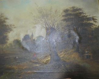 English Countryside - Oil on Canvas