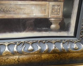 Carin Terrier on Bench Print by Elaine Vollherbst