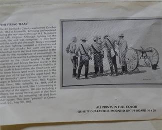 Pair of Civil War Prints by Tom Geddis