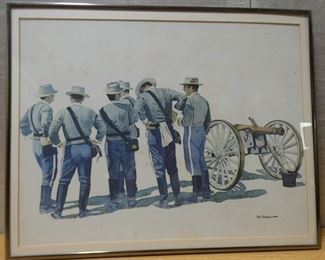 Pair of Civil War Prints by Tom Geddis