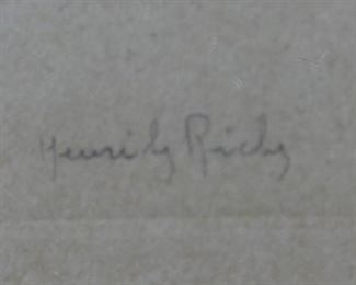 "Book Stalls by the Seine" c 1910 by Le Richy
