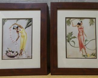 Pair of Hawaiian Girls by Gill Prints