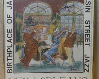 Basin Street Jazz Poster New Orleans