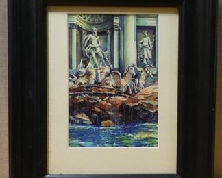 Roman Fountain Print
