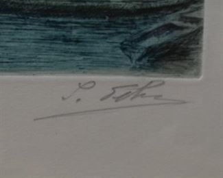 Lithograph of Venice Canal