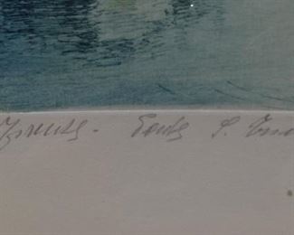 Lithograph of Venice Canal