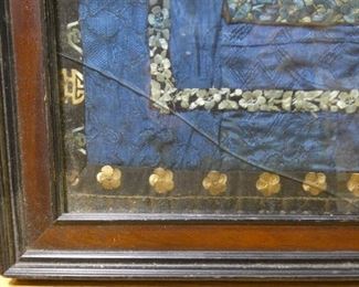 Vintage Silk framed in a Tray