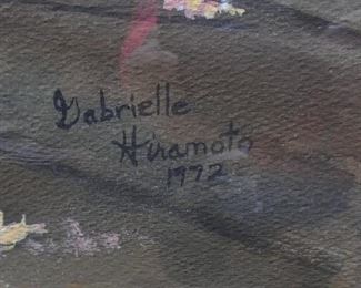 Gabrielle Huramoto 1972, Tree on Stream