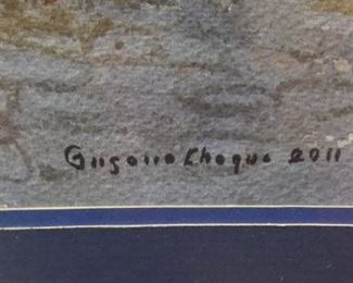 Signed 2011 Street Dome Watercolor