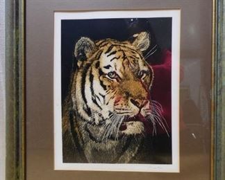 Print of Tiger Face by Marsha