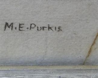 Young Girl by M.E. Purkis, Pastel