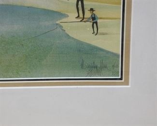 Swimming Day signed by P. Buckley Moss