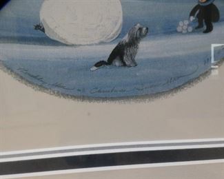 P. Buckley Moss Christmas Snowman