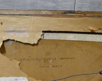 Two Thatched Roof Houses by Joseph Stimart