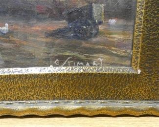 Two Thatched Roof Houses by Joseph Stimart