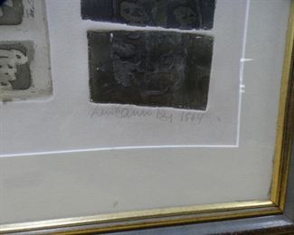 Film Strips Print Signed Luis Camnitzer 1964