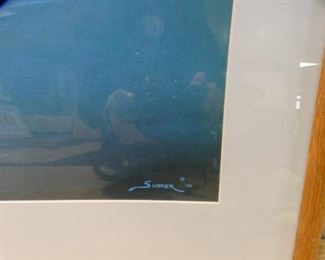 Seashore with birds Print by Sumner