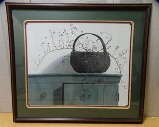 Unsigned Print of Basket with Berries