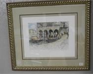 Framed & Matted Venice Print, Frank X. Wolf
