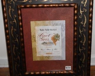 Wine Inspired Framed Wall Decor