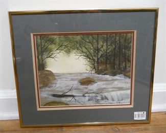 Painting of a River by Rebecca Luker