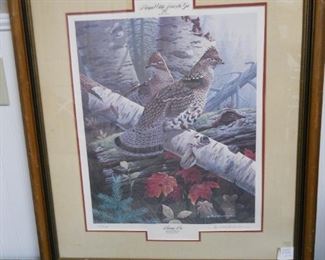 Roughed Grouse Print by Rod Lawrence