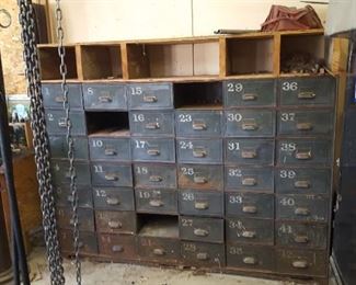 Industrial file cabinet large 42 drawer