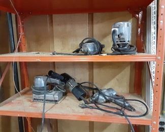 Corded power tools drills and saws Sanders