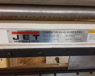 Jet combination Shear Brake & Roll Metal shop