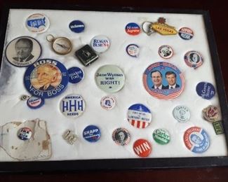 Vintage Political Buttons & Pins
