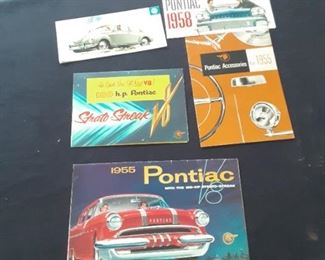 Vintage automobile dealership brochures $5 each