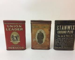 3 Vintage Tobacco Tins one of 3 lots