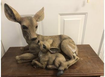 Resin Deer and Fawn