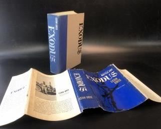 Leon Uris, Exodus 1958 with unclipped dust jacket