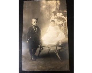 Real Photo Postcard African American Children